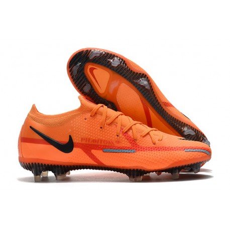 Fotbollsskor för Män Nike Phantom GT Elite FG Orange Svart
