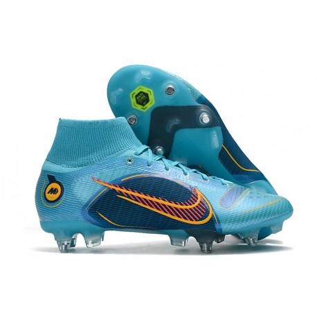 Nike Mercurial Superfly VIII Elite SG-Pro Blueprint - Blå Orange Blå