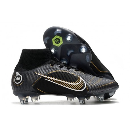 Nike Mercurial Superfly 8 Elite SG Pro Shadow - Svart Guld Silver