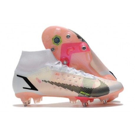 Nike Mercurial Superfly 8 Elite SG Pro Rawdacious - Vit Röd Rosa
