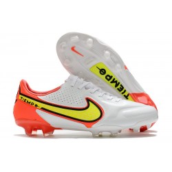 Nike Fotbollssko Tiempo Legend 9 Elite FG Motivation - Vit Neon Röd