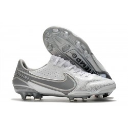 Nike Fotbollssko för gräs Tiempo Legend 9 Elite FG Vit Grå