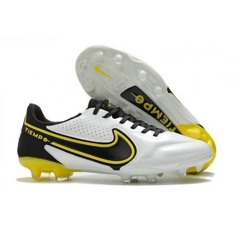 Nike Fotbollssko för gräs Tiempo Legend 9 Elite FG Vit Grå Gul