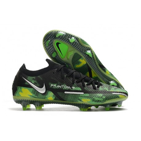 Nike Phantom GT II Elite FG Herr Svart Silver Grön