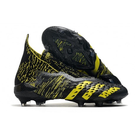 adidas Predator Freak + FG/ AG Svart Gul