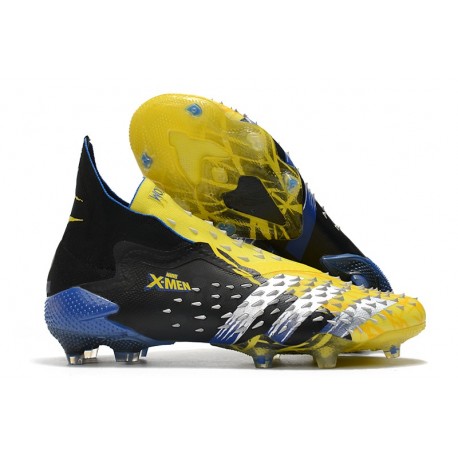adidas Predator Freak + FG/ AG X-Men Wolverine - Gul Silver Svart LIMITED EDITION