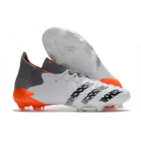 adidas Predator Freak.1 FG Fotbollsskor WhiteSpark - Vit Silver Röd