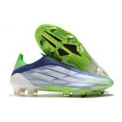 Adidas X Speedflow+ FG Fotbollsskor Adizero Prime X - Vit Grön Blå LIMITED EDITION