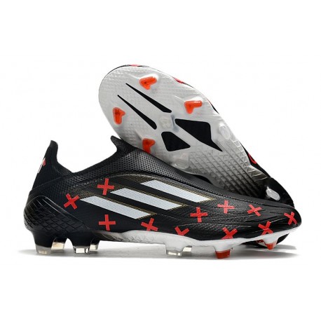 Adidas X Speedflow+ FG Fotbollsskor Edge of Darkness - Svart Vit