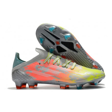 adidas X Speedflow.1 FG Fotbollsskor Numbers Up - Grå Vit Gul