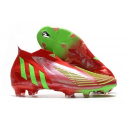 adidas Predator Edge+ FG fotbollsskor Röd Grön