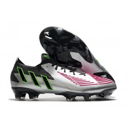 adidas Predator Edge.1 Low FG Herr Silver Svart Rosa