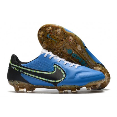 Nike Fotbollssko för gräs Tiempo Legend 9 Elite FG Blå Svart