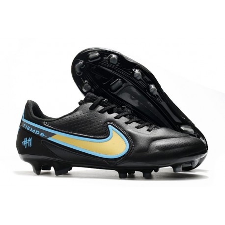 Nike Fotbollssko för gräs Tiempo Legend 9 Elite FG Svart Guld Blå