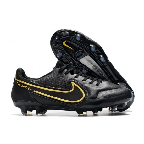 Nike Fotbollssko för gräs Tiempo Legend 9 Elite FG Svart Guld