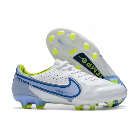 Nike Fotbollssko för gräs Tiempo Legend 9 Elite FG Vit Blå