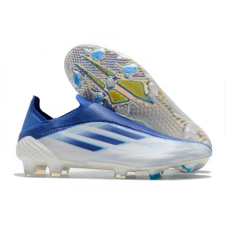 Adidas X Speedflow+ FG Fotbollsskor Diamond Edge - Vit Navy Blå