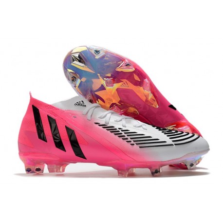 adidas Predator Edge.1 FG fotbollsskor Unite Football - Rosa Svart Vit