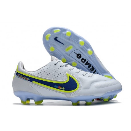 Nike Fotbollssko för gräs Tiempo Legend 9 Elite FG Vit Blå