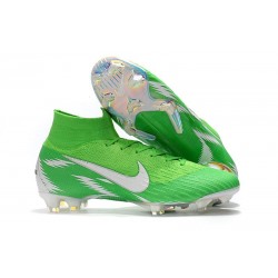 Nike Mercurial Superfly VI Elite FG Fotbollsskor för Män - Grön Vit