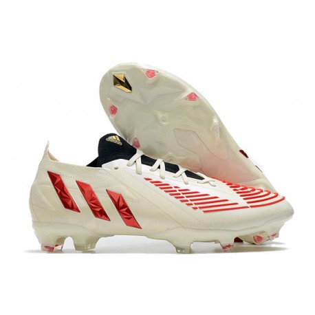 adidas Predator Edge.1 Low FG Herr Vit Röd
