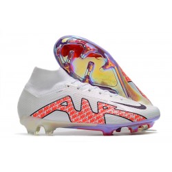 Fotbollsskor Nike Air Zoom Mercurial Superfly Elite IX FG Vit Svart Röd