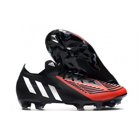 adidas Predator Edge.1 Low FG Herr Svart Vit Röd