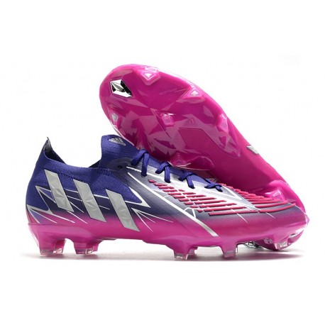 adidas Predator Edge.1 Low FG Herr Champions Code - Lila Silver Rosa