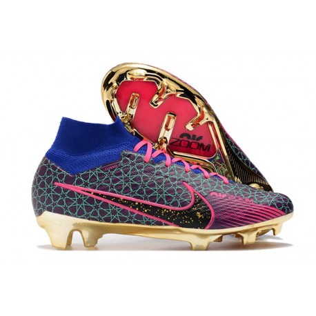 Fotbollsskor Nike Air Zoom Mercurial Superfly Elite IX FG Rosa Blå