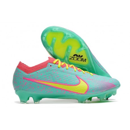 Nike Zoom Mercurial Vapor XV Elite Fg Blå Gul Rosa