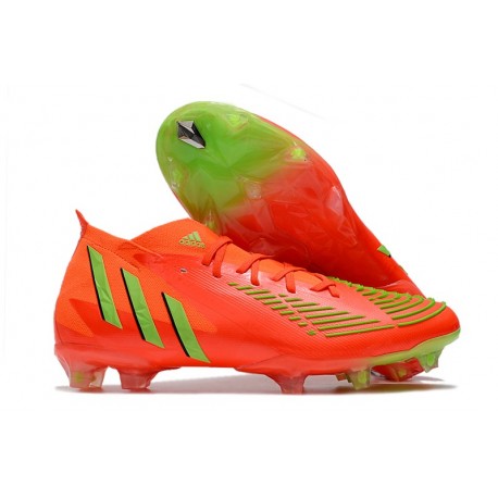 adidas Predator Edge.1 FG fotbollsskor Game Data - Röd Grön Svart