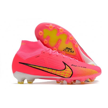 Nike Zoom Mercurial Superfly IX Elite AG Röd Gul