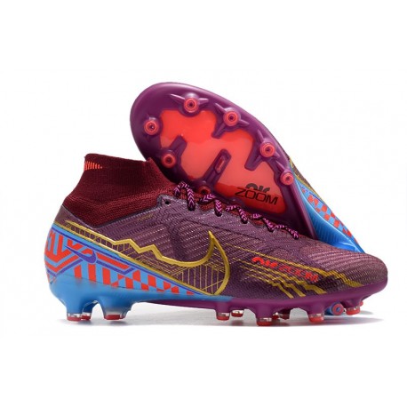 Nike Zoom Mercurial Superfly IX Elite AG Mbappé Personal - Röd Guld