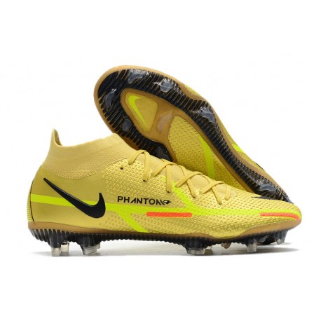 Fotbollssko för gräs Nike Phantom GT2 Dynamic Fit Elite FG Gul