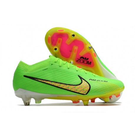 Nike AirZoom Mercurial Vapor 15 Elite SG Grön Gul