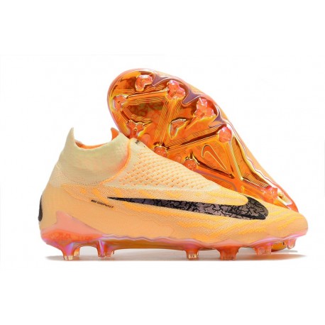 Fotbollsskor för Män Nike Phantom GX Elite DF FG Orange Svart