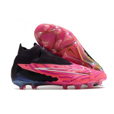 Fotbollsskor för Män Nike Phantom GX Elite DF FG Rosa Svart
