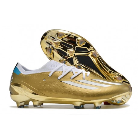 adidas X Speedportal.1 FG Fotbollsskor Guld Vit