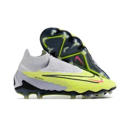 Nike Phantom GX Elite DF Link FG Luminous - Neon Gridiron Svart