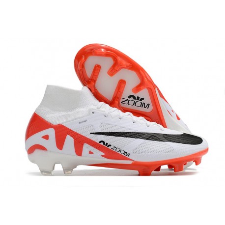 Nike Zoom Mercurial Superfly Elite 9 FG Vit Röd Svart