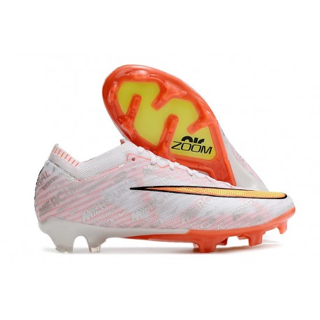 Nike Air Zoom Mercurial Vapor 15 Elite Fg Vit Orange Gul