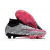 Nike Zoom Mercurial Superfly IX Elite AG Silver Rosa Svart
