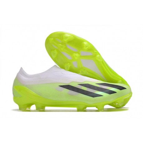 Fotbollsskor adidas X Crazyfast .1 LL FG Crazyrush - Vit Svart Lucid Lemon