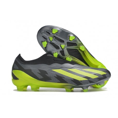 Fotbollsskor adidas X Crazyfast .1 LL FG Crazycharged - Svart Gul Grå