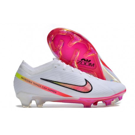 Nike Air Zoom Mercurial Vapor 15 Elite Fg Vit Rosa