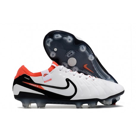 Fotbollsskor Nike Tiempo Legend 10 Elite FG Vit Röd Svart
