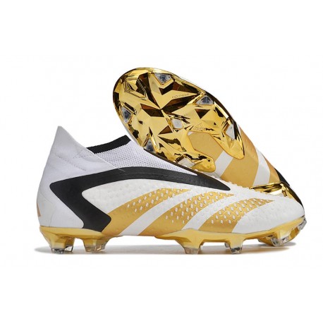 Fotbollsskor adidas Predator Accuracy + FG Vit Guld Svart