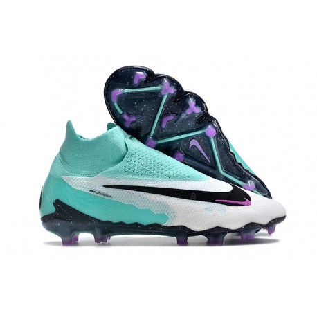 Nike Phantom GX Elite DF Link FG Peak Ready - Turkos Svart Fuchsia Dream Vit