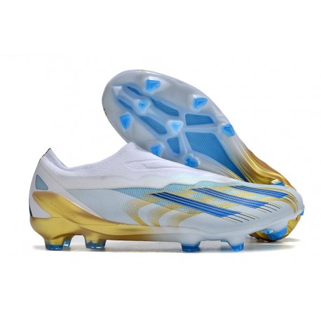 Fotbollsskor adidas X Crazyfast .1 LL FG Vit Blå Guld