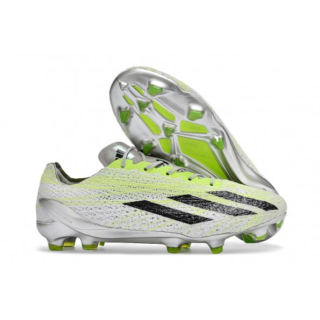 adidas X Crazyfast Strung+ FG Herr Grå Lucid Lemon Svart 